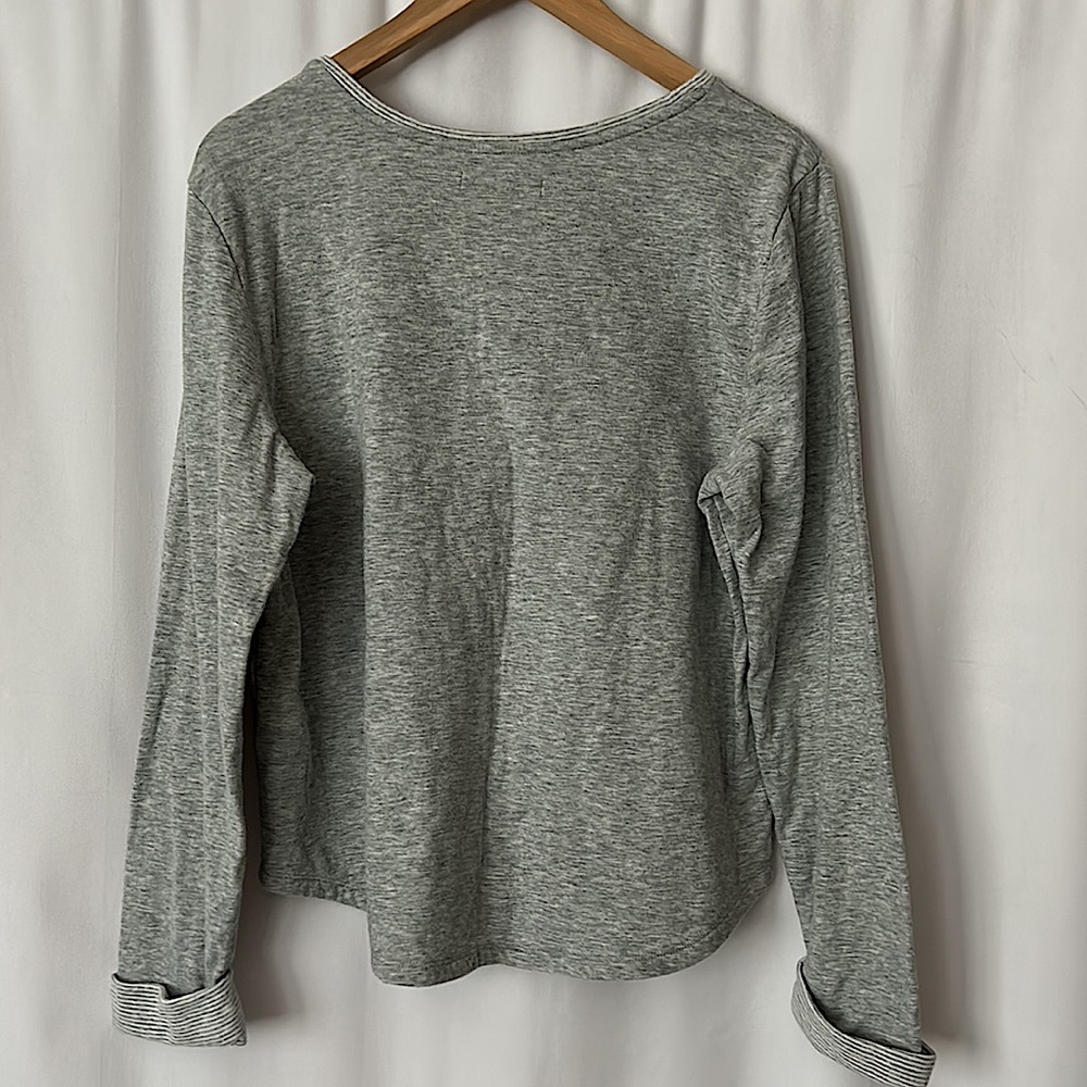 Lauren Ralph Lauren Comfy Gray Long Sleeve Sweatshirt Top **Size L** 🌺🌺 - Picture 2 of 4